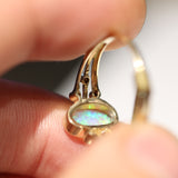 A5239 Solid Crystal Opal 9Kt Gold Ring