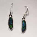 A5267 Sterling Silver Boulder Opal Earrings