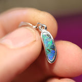 A5267 Sterling Silver Boulder Opal Earrings
