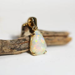A6952 Solid Opal 9K Gold Pendant